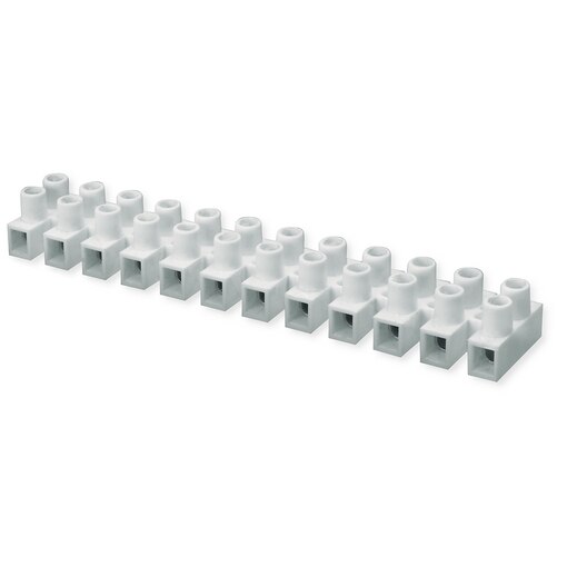 Caixas de junção brancas de 12 polos 12x6 mm²